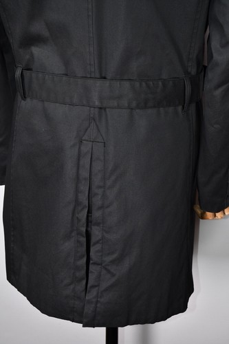 Energie Gold Black Trench Coat Jacket Men's size XL - Picture 9 of 12