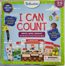 Skillmatics I Can Read Write  Wipe Activity Mat W/ 2 Dry Erase Markers