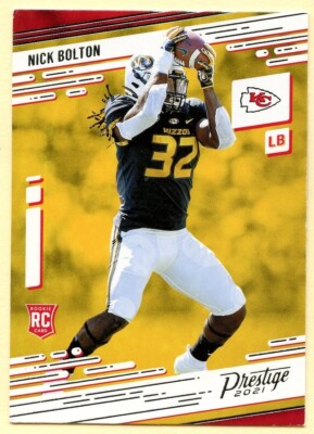 2021 Panini Prestige Football Nick Bolton Rookie card #253 Kansas City Chiefs RC