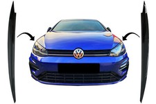 Scheinwerfer Augenbrauen für VW Golf VII 7 5G 2013-2017 Glänzend schwarz