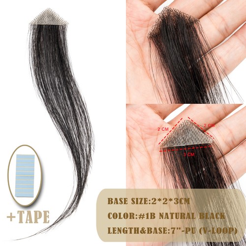 Men Forehead Hairpiece Patch Human Hair Piece Ultra Skin Thin PU Hair Loss Cover - Picture 21 of 35