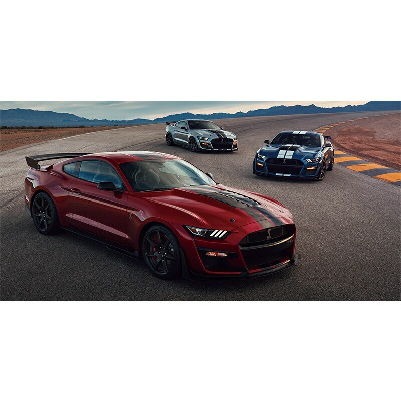 Tableaux voiture Mustang 50x70 cm - Toile imprimée vintage pour décoration murale intérieure