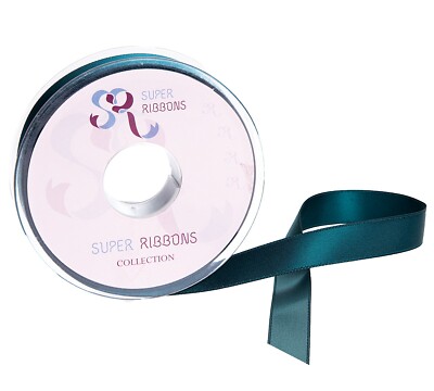 Satinband Rollen Rollen doppelseitig Stirnseite 20/50 Meter uni Breite 3 -38 mm Basteln