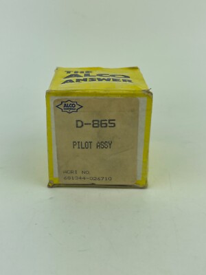 ALCO CONTROLS D-865 Pilot Assy Adjustment