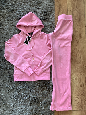 Pink M And S Velour Tracksuit Juicy Couture Women PINK Velour