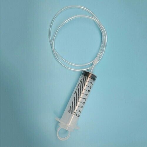Large Syringe 100ml Plastic With 90cm Clear Tube For Measuring industry #757 YG - Picture 1 of 5