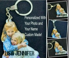 Custom Keychain With Your Photo Picture UV Printed Personalized Name Key Chain