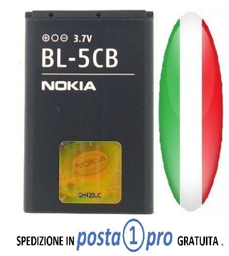 BL5CB BATTERIA NOKIA BL-5CB ORIGINALE per Nokia 106 105 113 103 X2-05 100 C1-01, - Zdjęcie 1 z 1