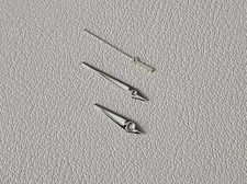 HANDS SET DAUPHINE B STYLE SILVER POLISHED C3 / SEIKO MOD SKX SKX007 NH35 NH36