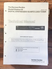 Harman Kardon HK Citation 23 Tuner Service Manual Original 2