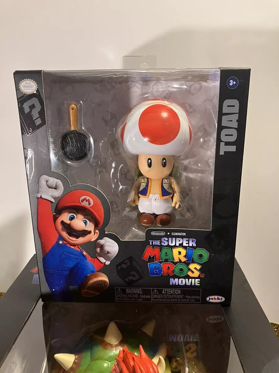 The Super Mario Bros Movie 5 Toad Articulated Figure NEW 2023