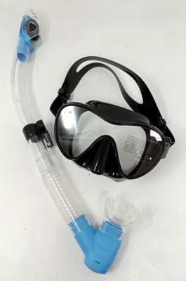 Cressi Italian Boutique Collection Tempered Glass Mask & Scuba Snorkel - NEW