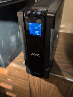 APC Back-UPS Pro, 1500VA/865W 120V 5-15R outlets AVR LCD '' BR1500G 