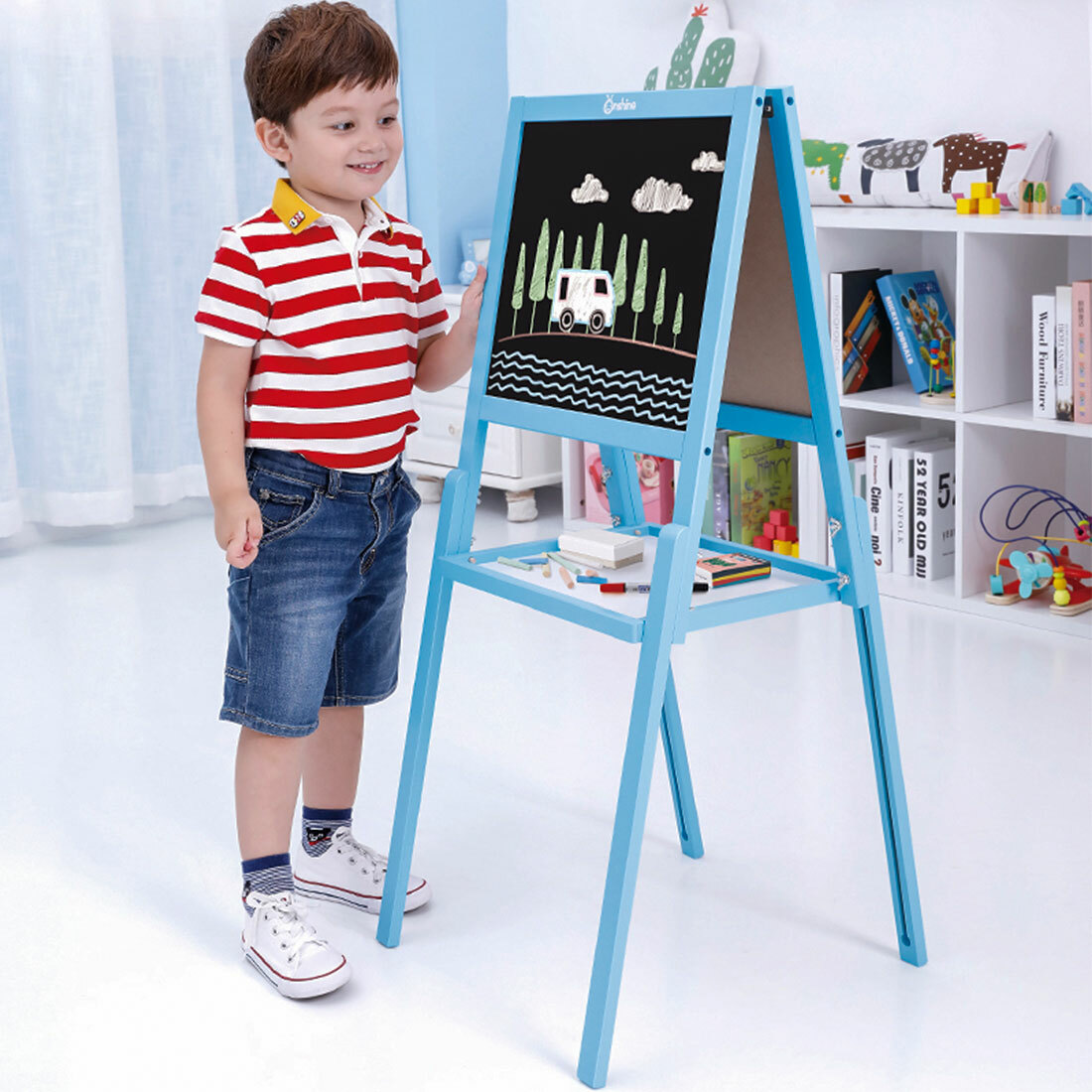 childrens easel desk