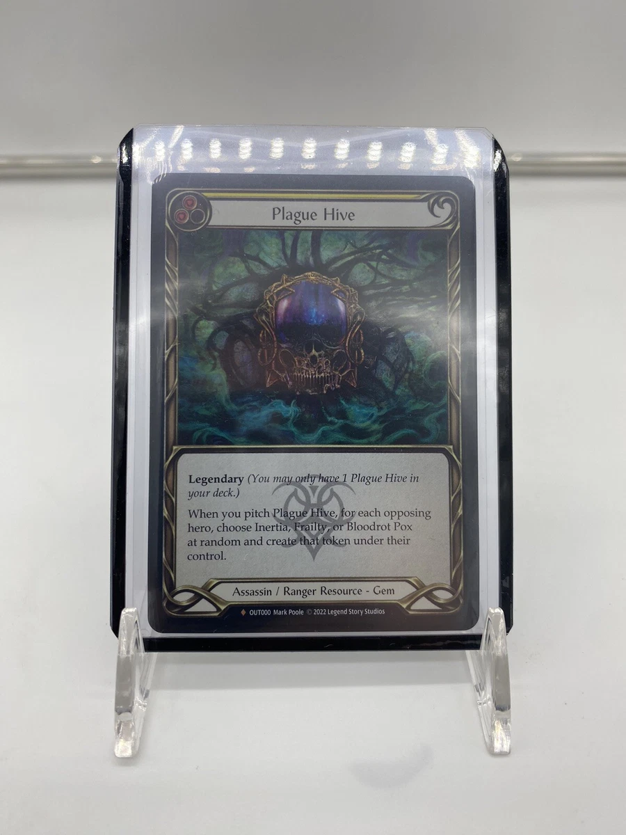 Plague Hive Rainbow Foil Outsiders Fable Flesh and Blood TCG FAB Near Mint/Mint