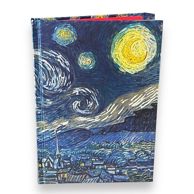 Vincent van Gogh: Starry Night Foiled Magnetic 2marks Hardcover Journal Notebook