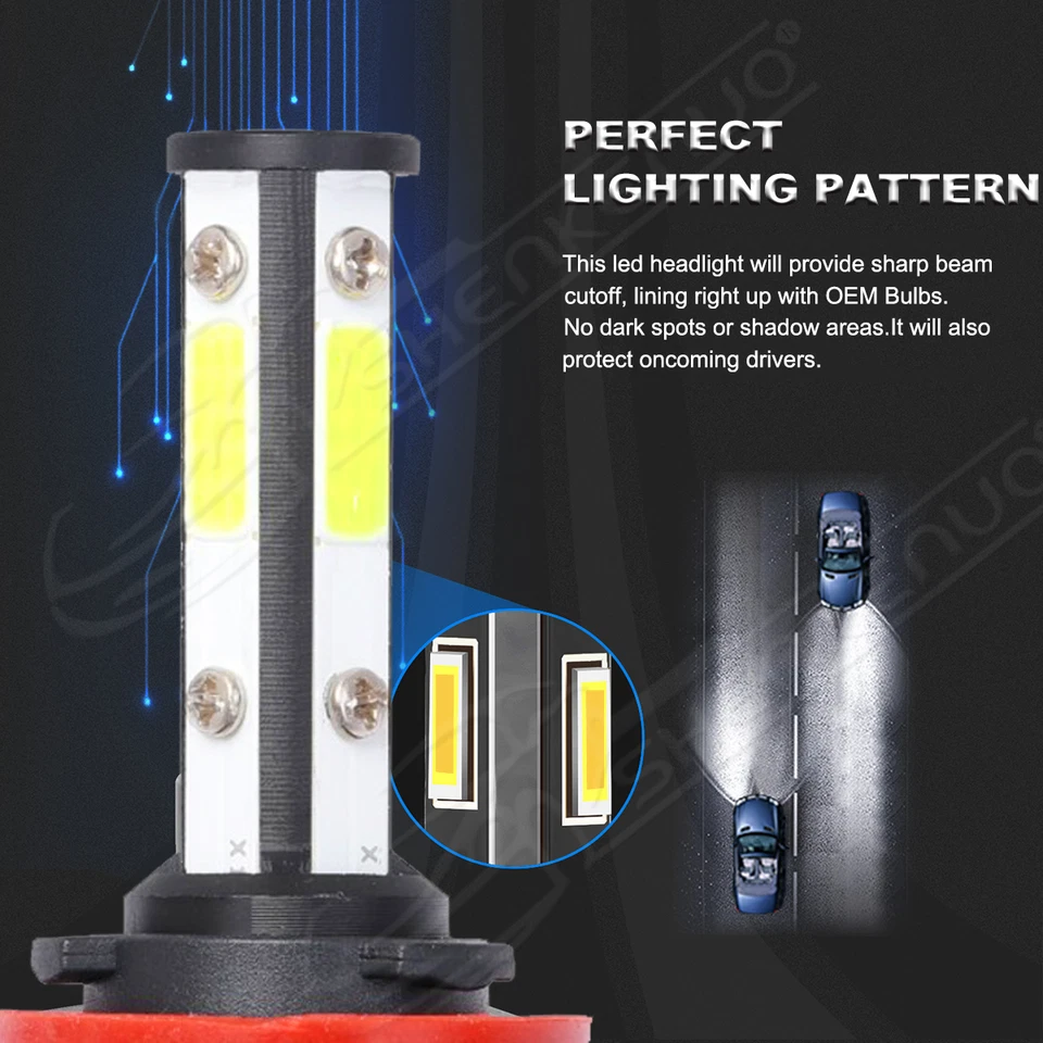 Kit combinado de faros antiniebla altos bajos 6000 k LED para Honda CR-Z 2011-2016 Foto 3 de 4