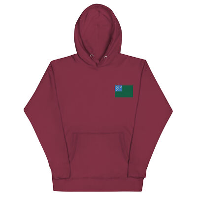 VERMONT GREEN MOUNTAIN BOYS HOODIE SWEATSHIRT *EMBROIDERED* FLAG VT NEW ENGLAND