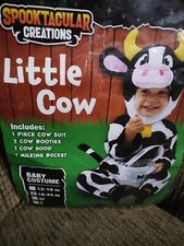 Spooktacular Creations Little Cow Baby Costume Size: 18-24 Months Complete Clean