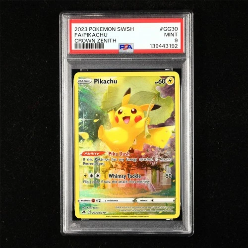 PSA 9 MINT 2023 Pokemon ENG Pikachu F GG30/GG70