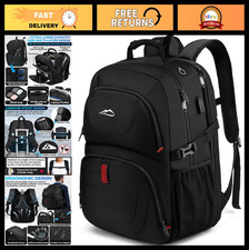 Extra Large Anti-Theft Travel Backpack for 18.4" Laptop, USB Charging, TSA Appro
