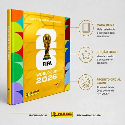 FIFA2026公式アルバムGold Silver Ver. ハードカバー限定版 Panini Golden Album 2026 World Cup Hardcover FIFA WC Brazilian