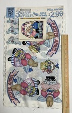 Daisy Kingdom Fabric Panel 1993 no sew appliques EASTER ANGEL  Cowboy Dan farm