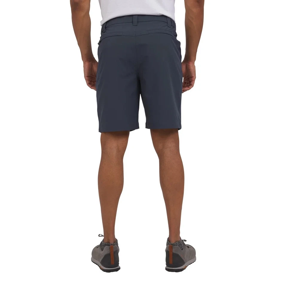 Pantalón corto tecnológico vintage resistente a la intemperie para hombre, 38, entrepierna 9, azul Foto 3 de 4