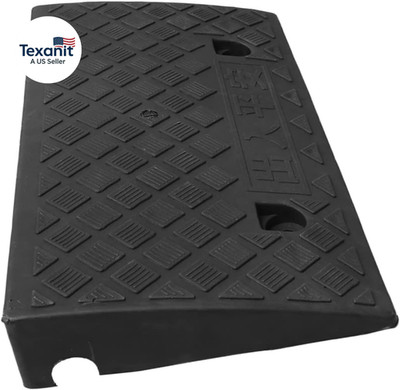 1Pc Outdoor Use Slope Ramp Pad Pe Rubber Triangle Mat for Wheelchairs Vehicles a