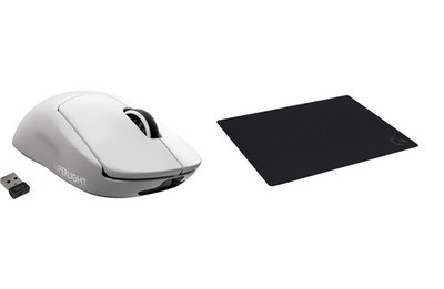 Logitech G PRO X SUPERLIGHT Wireless Gaming Mouse + G640 Gaming Mouse Pad Bundle