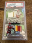 2018 Panini Spectra Synced Swatches Patrick Mahomes II, Kareem Hunt Graded Green