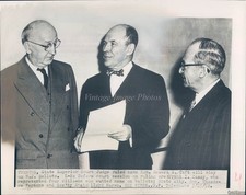1952 Trenton State Superior Court Judge Sen Robert Taft Wirephoto 7X9