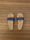 Vintage Barbie Ken ALLAN Dolls  BLUE Strap & Cork SANDALS  Flip Flops beach