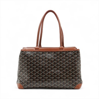 Goyard Artois MM PVCx leather Tote bag Brown