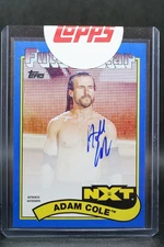 ADAM COLE 2018 Topps WWE Heritage NXT Future Star Auto Blue 20/50 NXT - SEALED
