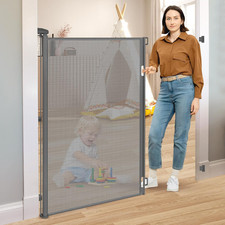 52 Tall X 55 Wide Retractable Baby Gates for Doorways Retractable Dog Gate Ind