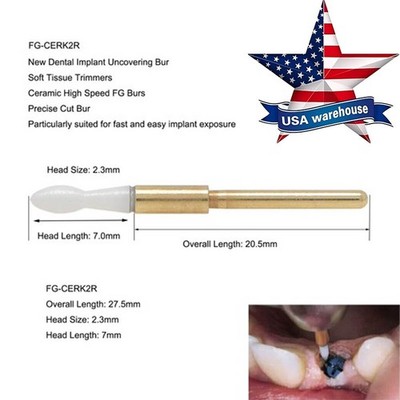 Dental Surgical Ceramic Soft Tissue Trimmer Bur for Gingivectomy - FG 2.3mm