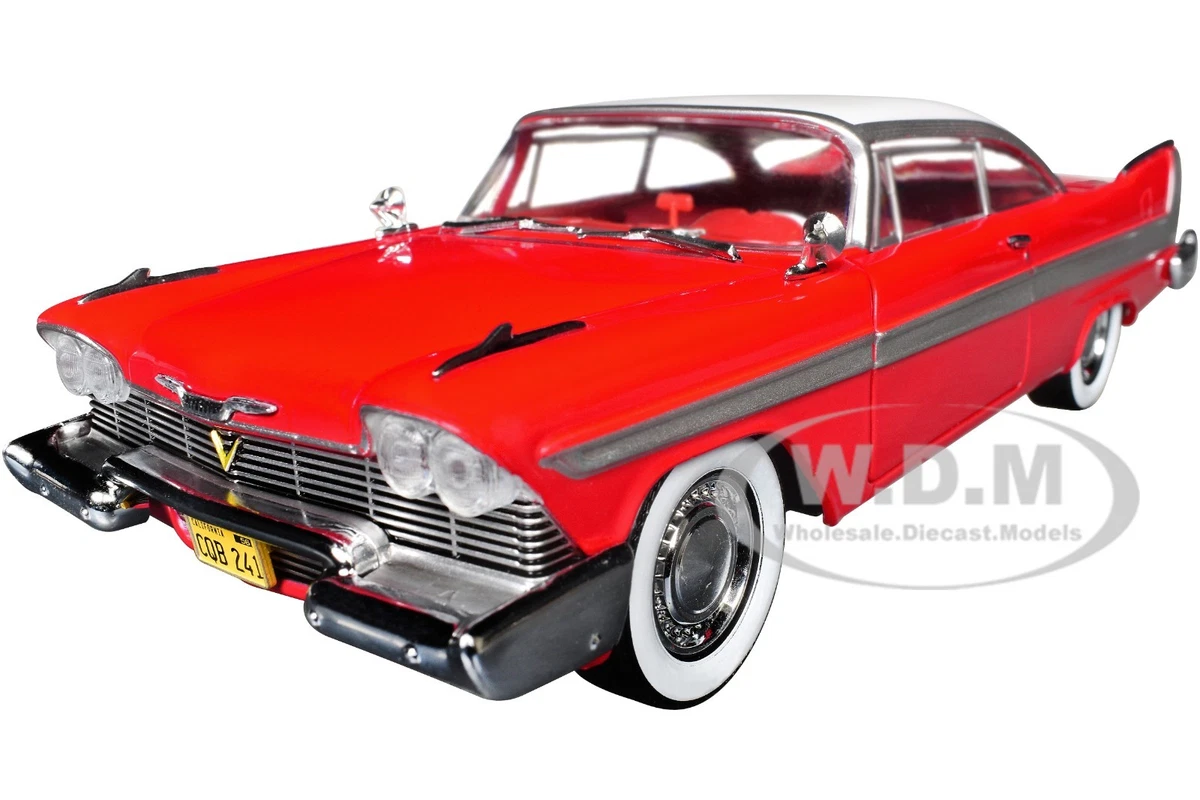 1958 PLYMOUTH FURY RED 1/24 DIECAST MODEL CAR BY GREENLIGHT 84222