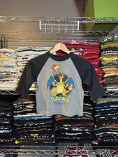 Vintage 1999 Pokemon Charizard Official Nintendo Shirt Toddler Youth Missing Tag