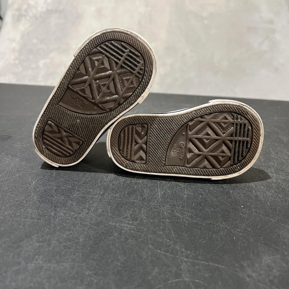 Zapatos Converse Chuck Taylor All Star Infantil Talla 3c Azul Marino Parte Superior Baja Lona 7J237 Foto 4 de 4