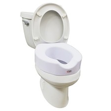 Toilet Seat Riser With Quick-Lock, Raised Toilet Seat Adds 4 Inches of Height...