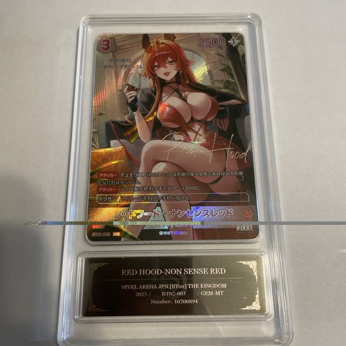 Red Hood Nonsense Red BT02-003 SPR NIKKE Nivel Arena Grade 10