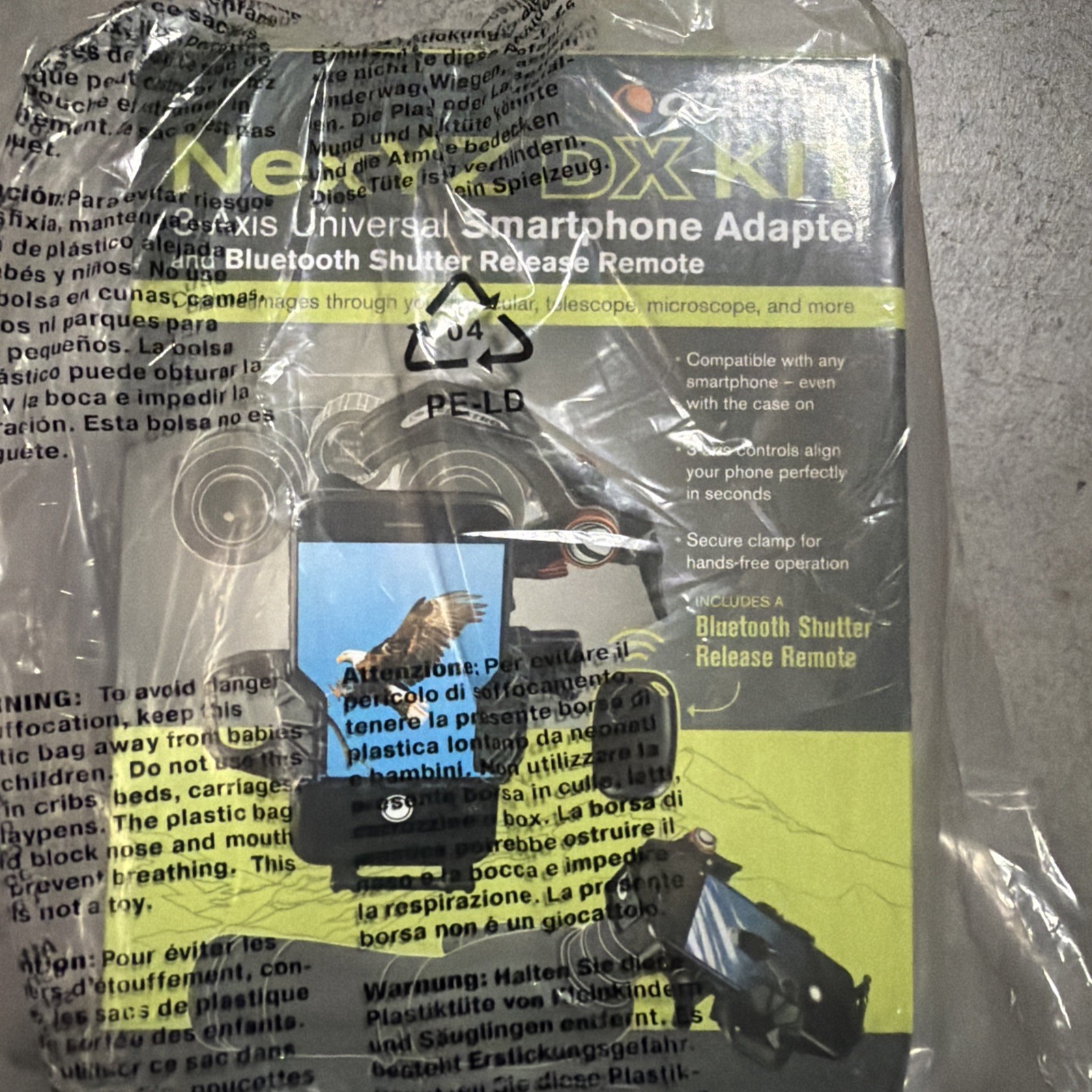 Celestron NexYZ 3-Axis Universal Smartphone Adapter Kit Blue