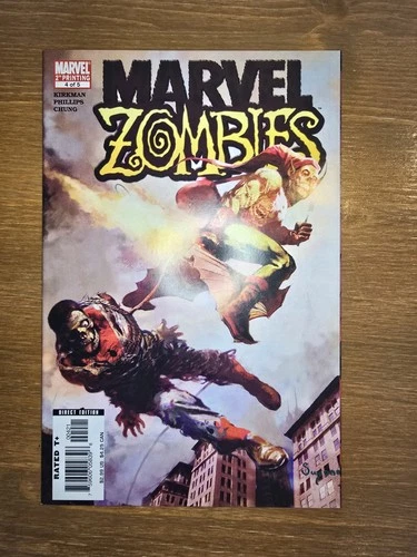 💥MARVEL ZOMBIES #4 2nd Print AMAZING SPIDER-MAN #39 Homage,2006