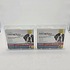 Tevrapet FirstAct Plus Flea, Tick Lice Treatment for Dogs 89-132 Lbs Lot Of 2
