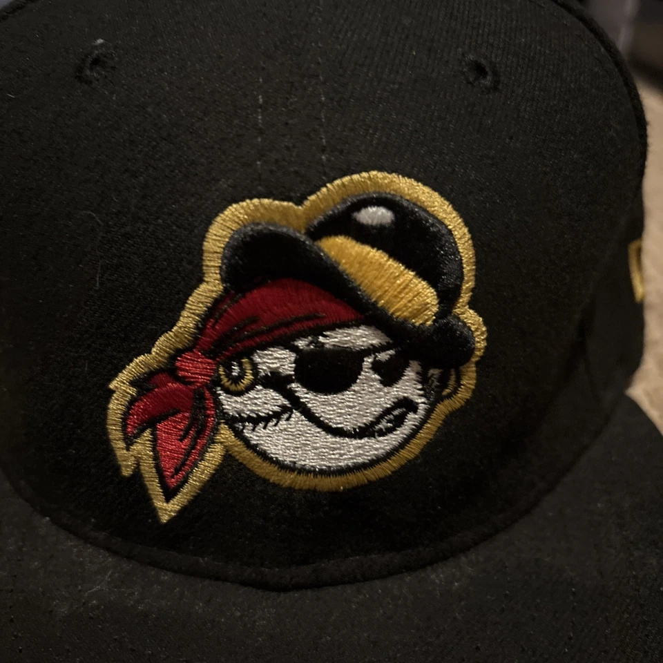 MiLB WEST VIRGINIA POWER New Era 59FIFTY Minor League PIRATES Fitted HAT 6 7/8 - Image 2 of 4