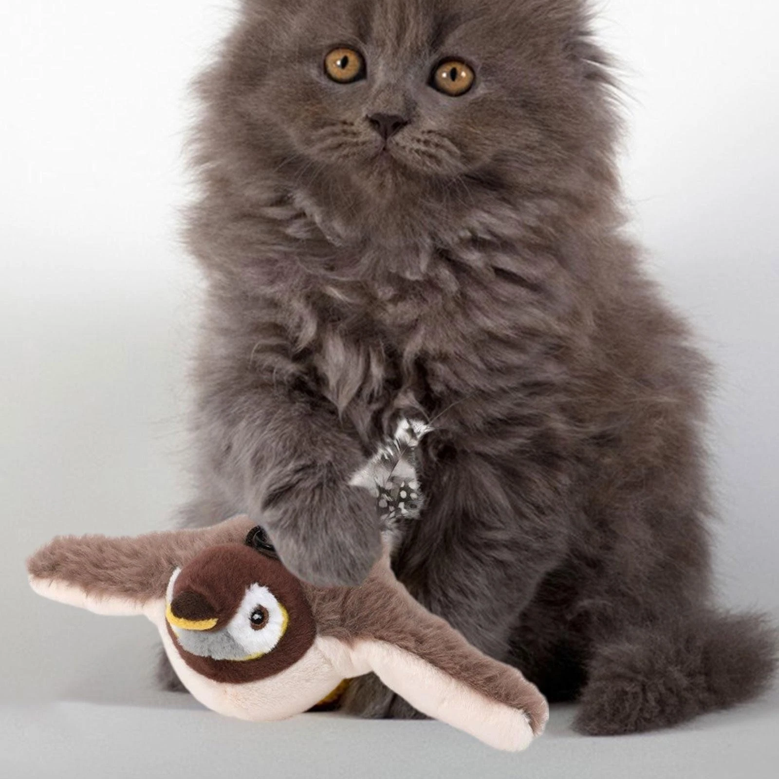 Interactive Cat Toy Realistic Touch Activated for Indoor Cats Lifelike Training