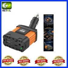 150W DC to AC Power Inverter for Vehicles - Perfect for Travel, Camping & More
