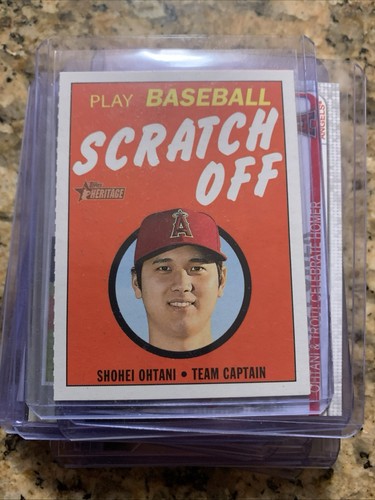 2020 Topps Heritage - 1971 Topps Baseball Scratch-Offs Shohei Ohtani #1