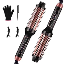 Upgraded Infrared Bounce Brush, Heated Thermal round Brush with 5 Heat Settings